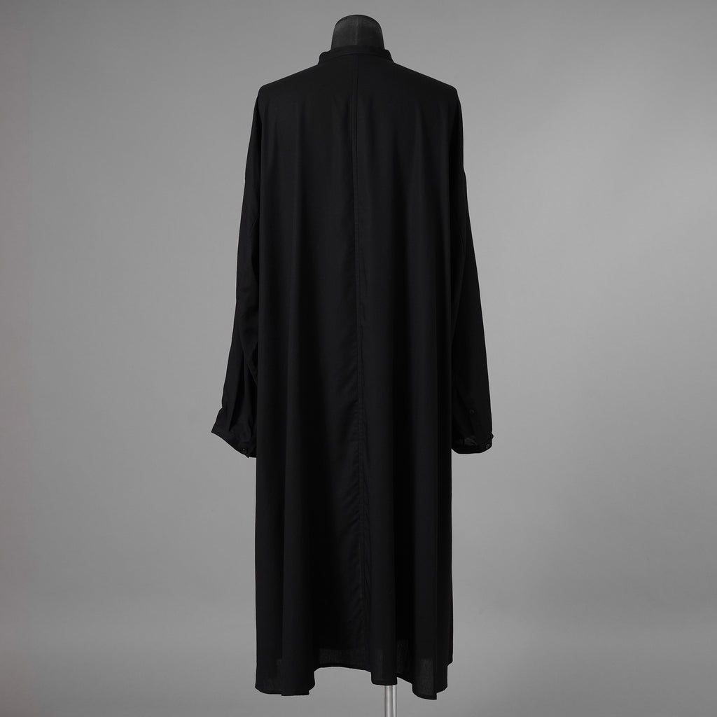bajra バジュラ / 23AW 美品 ロングシャツ 長袖シャツ/ 156UB02 / size 3 (BLACK) 352194-in-ue
