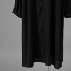 bajra バジュラ / 23AW 美品 ロングシャツ 長袖シャツ/ 156UB02 / size 3 (BLACK) 352194-in-ue