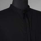 bajra バジュラ / 23AW 美品 ロングシャツ 長袖シャツ/ 156UB02 / size 3 (BLACK) 352194-in-ue