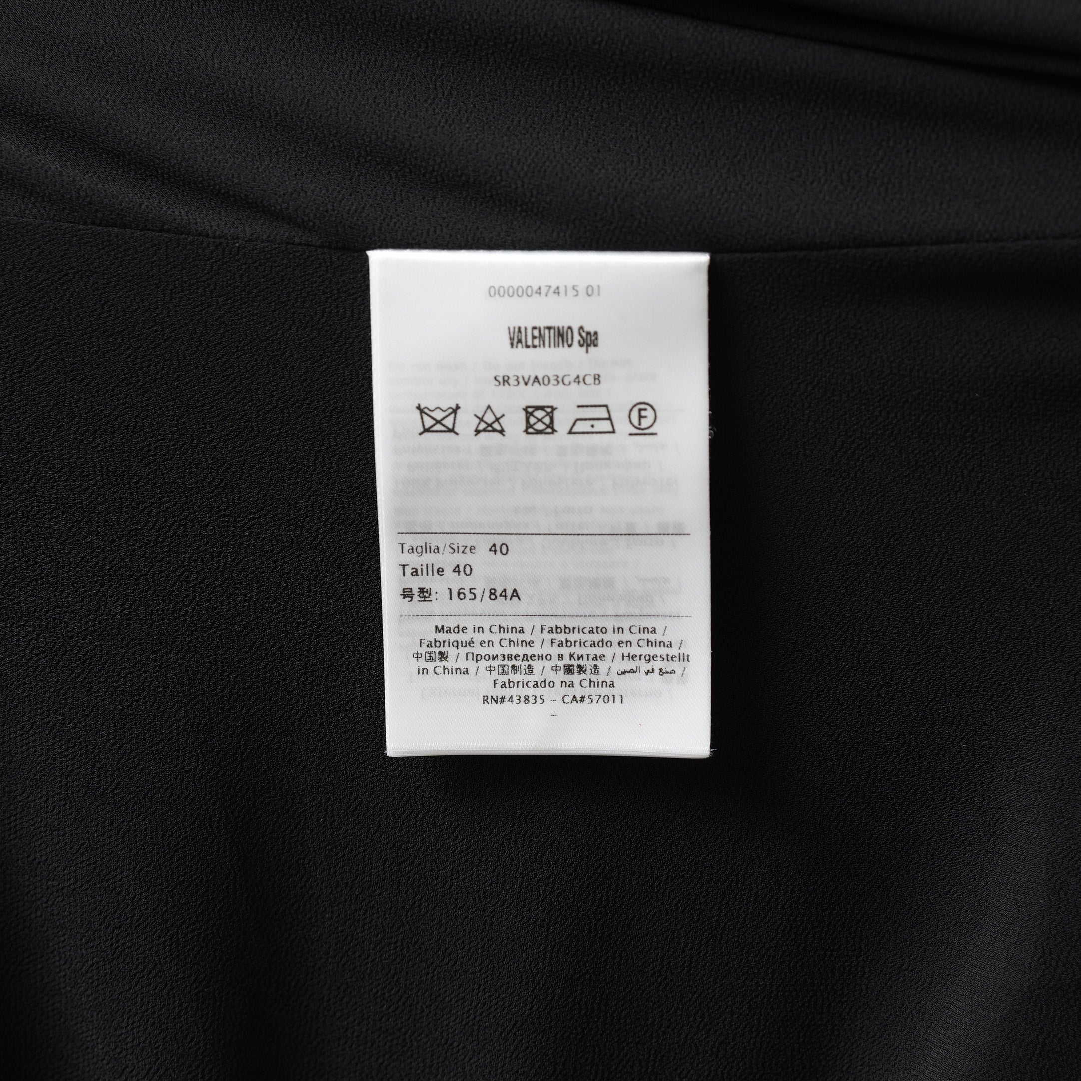 RED VALENTINO レッド ヴァレンティノ / 美品 19AW プリーツ シフォン ジュエル ドレス ワンピース / SR3VA03G 4CB / size 40 (BLACK) レディース