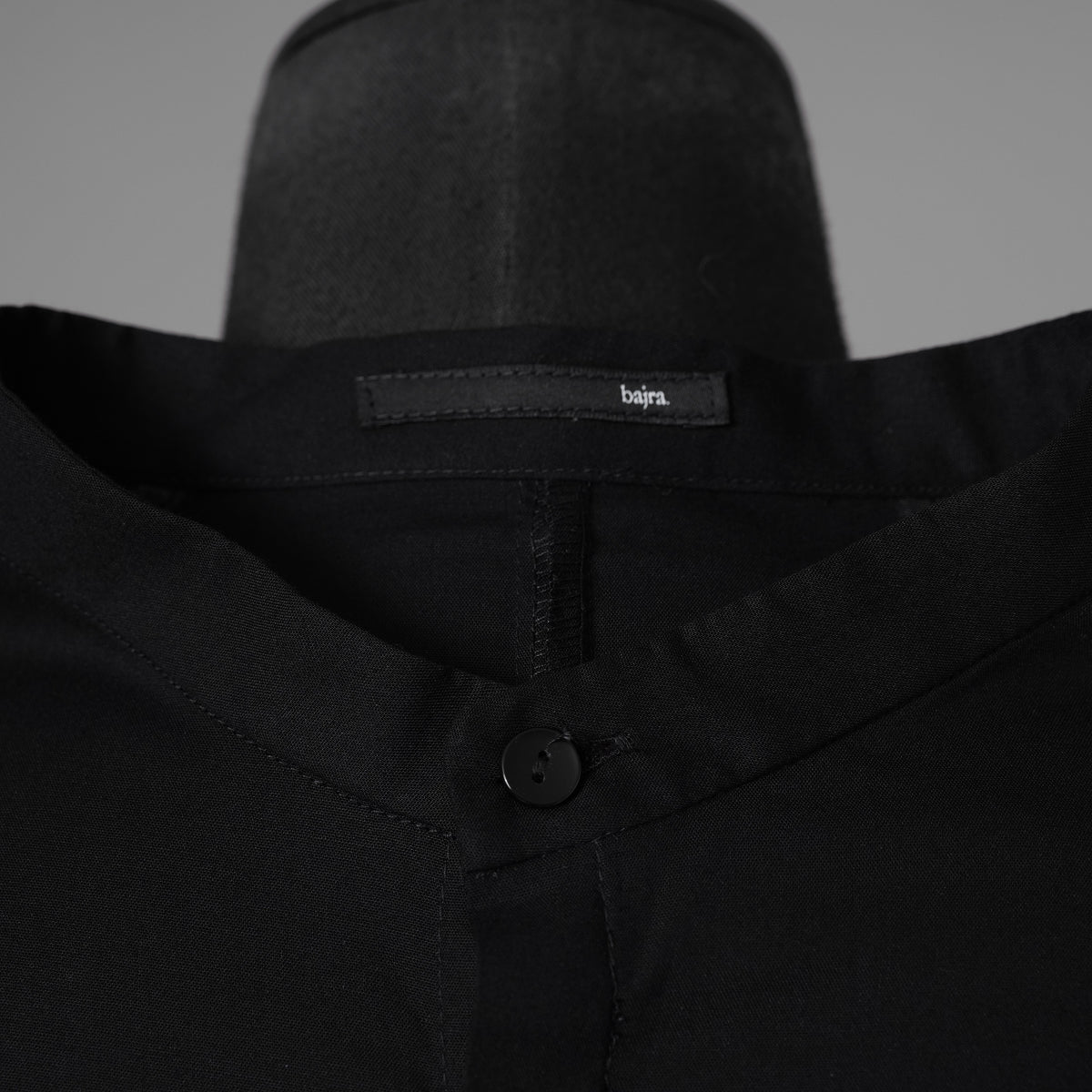 bajra バジュラ / 23AW 美品 ロングシャツ 長袖シャツ/ 156UB02 / size 3 (BLACK) 352194-in-ue