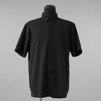 OVERCOAT オーバーコート / 25SS ウール ショートスリーブ 半袖シャツ /  S25T01S-NKWS / size M1 (BLACK)