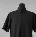 OVERCOAT オーバーコート / 25SS ウール ショートスリーブ 半袖シャツ /  S25T01S-NKWS / size M1 (BLACK)