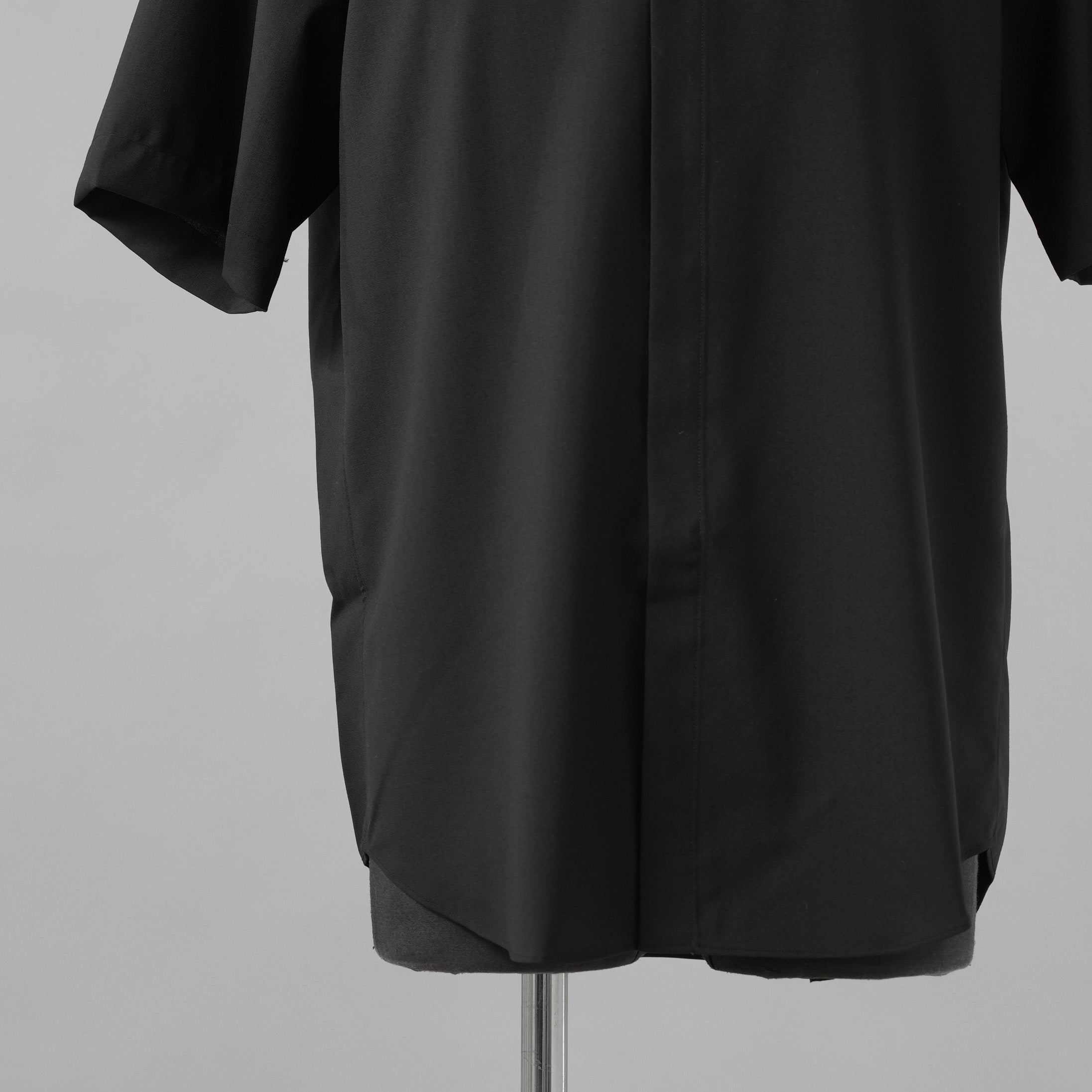 OVERCOAT オーバーコート / 25SS ウール ショートスリーブ 半袖シャツ /  S25T01S-NKWS / size M1 (BLACK)