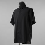 OVERCOAT オーバーコート / 25SS ウール ショートスリーブ 半袖シャツ /  S25T01S-NKWS / size M1 (BLACK)