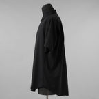OVERCOAT オーバーコート / 25SS ウール ショートスリーブ 半袖シャツ /  S25T01S-NKWS / size M1 (BLACK)