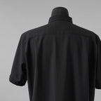 OVERCOAT オーバーコート / 25SS ウール ショートスリーブ 半袖シャツ /  S25T01S-NKWS / size M1 (BLACK)