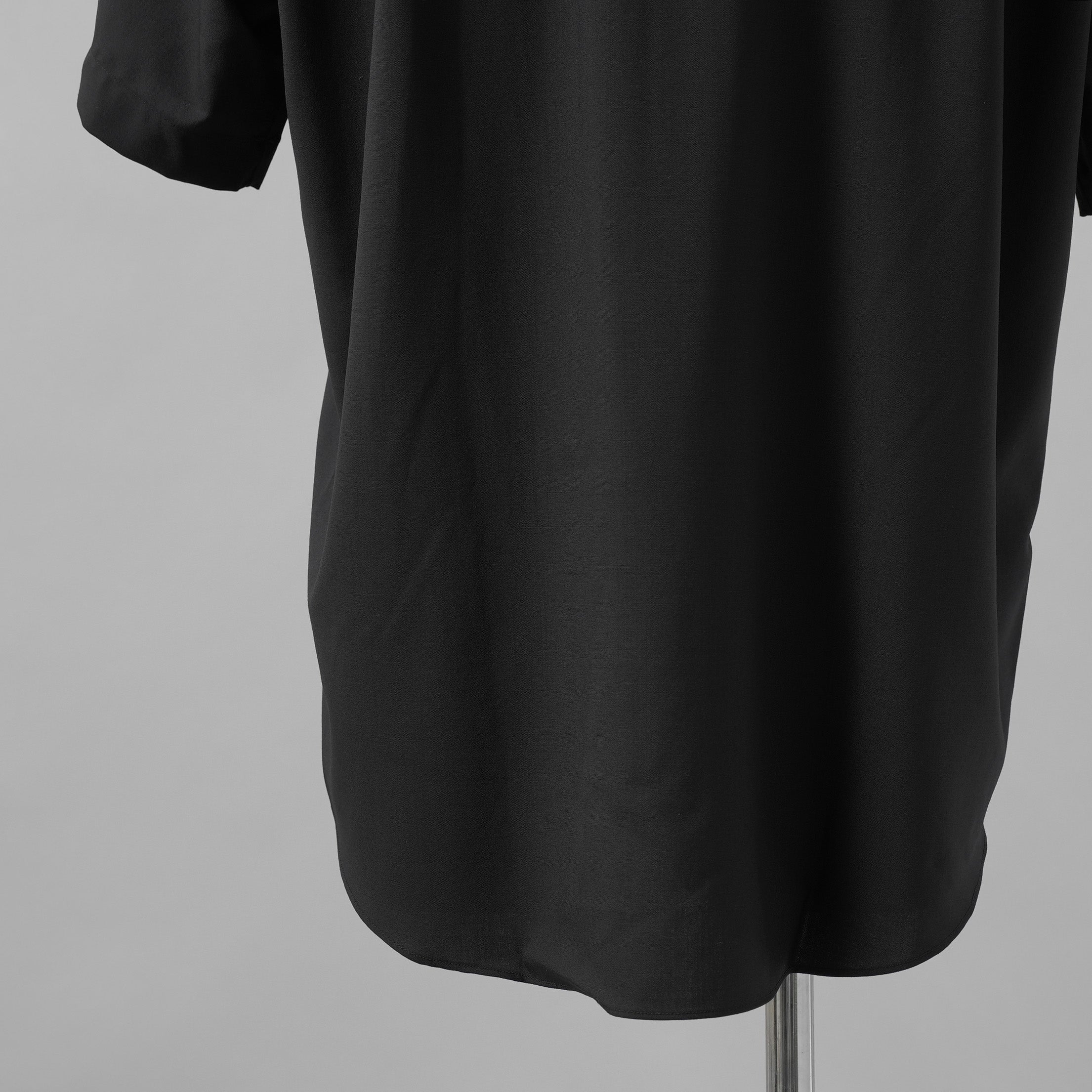 OVERCOAT オーバーコート / 25SS ウール ショートスリーブ 半袖シャツ /  S25T01S-NKWS / size M1 (BLACK)