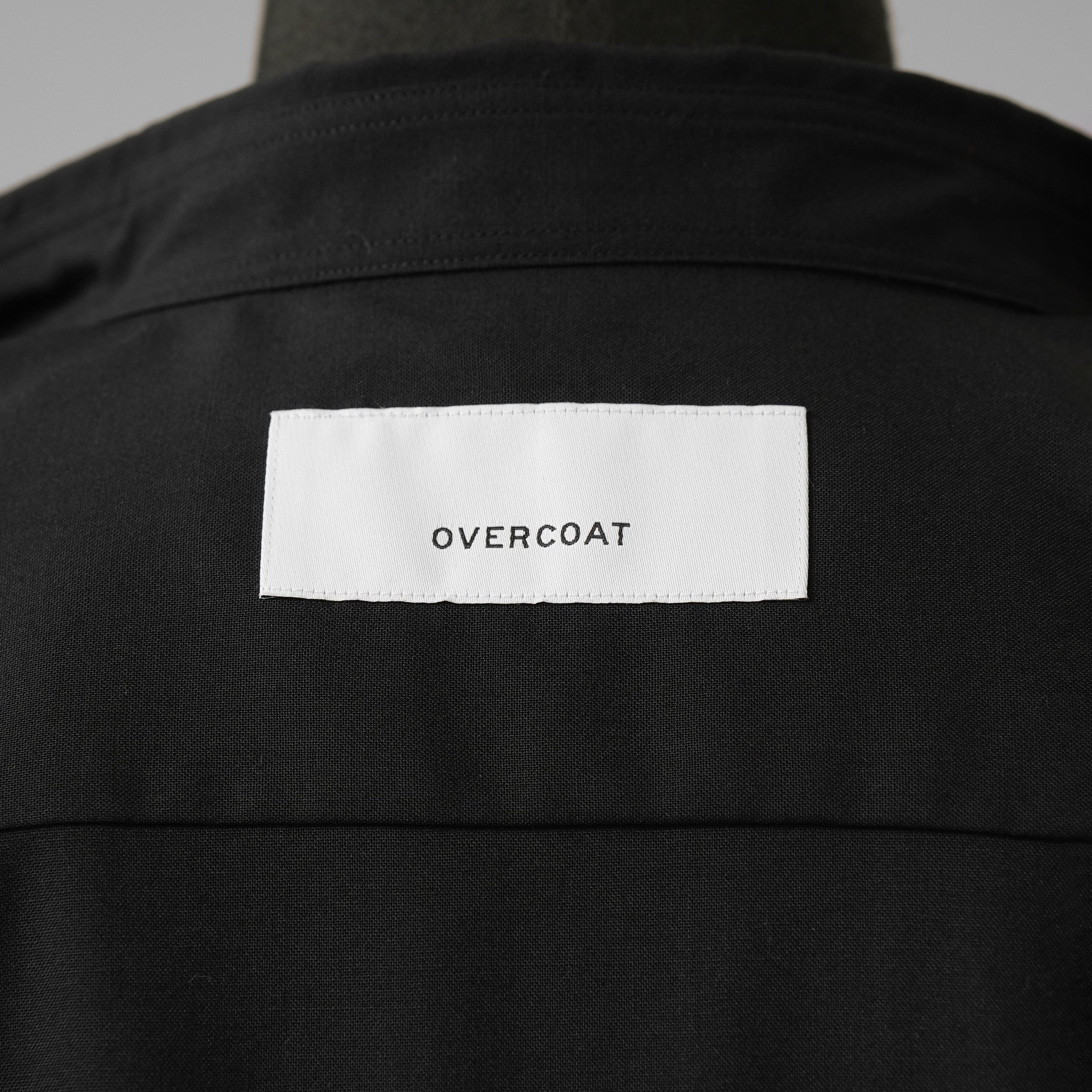 OVERCOAT オーバーコート / 25SS ウール ショートスリーブ 半袖シャツ /  S25T01S-NKWS / size M1 (BLACK)