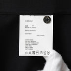 OVERCOAT オーバーコート / 25SS ウール ショートスリーブ 半袖シャツ /  S25T01S-NKWS / size M1 (BLACK)