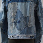 Greg Lauren グレッグローレン / 美品 再構築 ヴィンテージデニム スクラップ トラッカー ジャケット / size 2 (INDIGO)