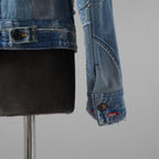 Greg Lauren グレッグローレン / 美品 再構築 ヴィンテージデニム スクラップ トラッカー ジャケット / size 2 (INDIGO)