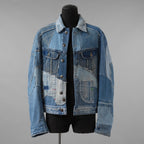 Greg Lauren グレッグローレン / 美品 再構築 ヴィンテージデニム スクラップ トラッカー ジャケット / size 2 (INDIGO)