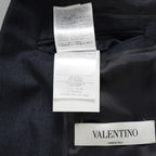 VALENTINO ヴァレンティノ / 20AW 美品 セットアップ シングルブレストジャケット テーラードジャケット 2タックテーラード スラックス パンツ / HV012E00-VT02501V / size 46 (NAVY) 352185-in-ue