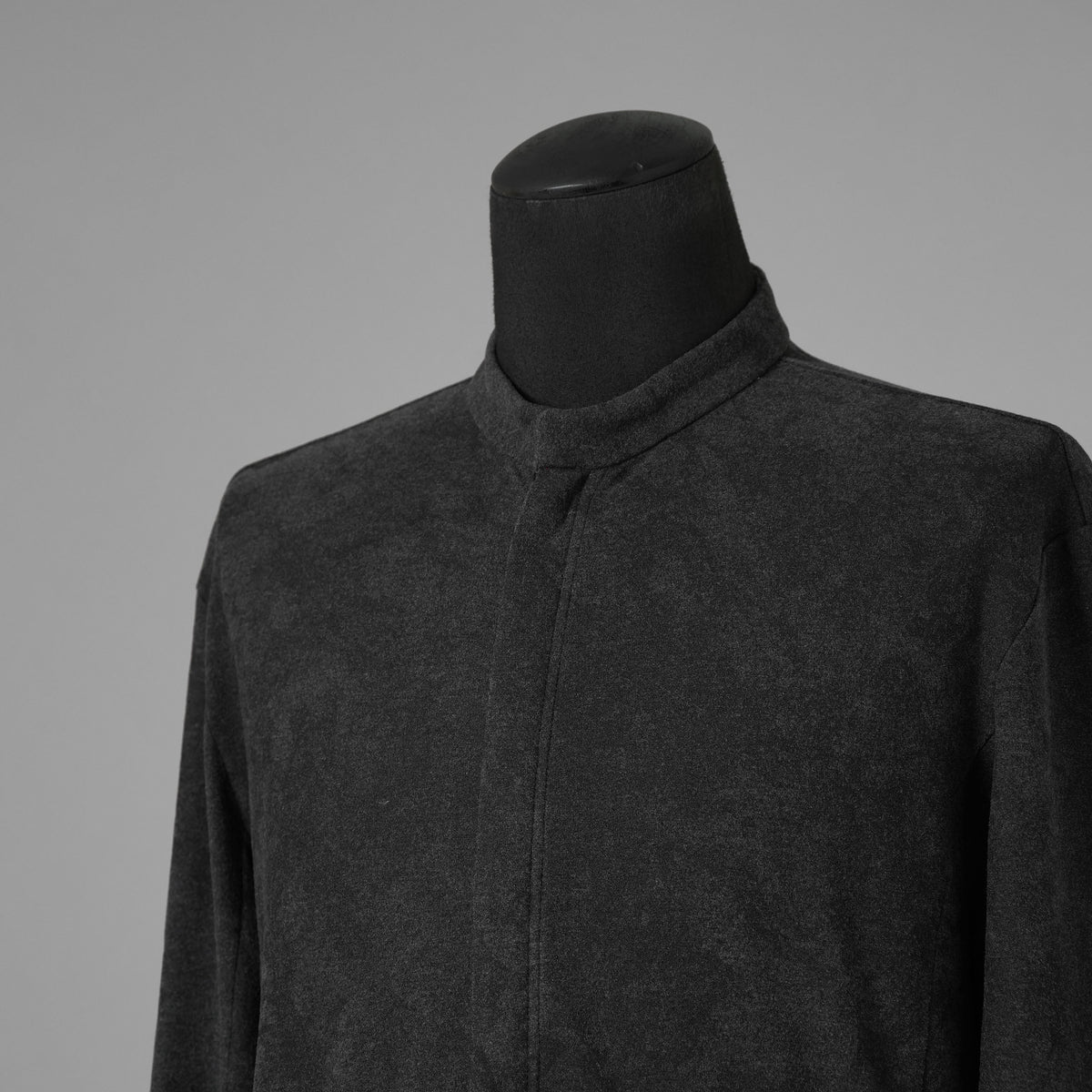 bajra バジュラ / 美品 23AW ミップストレッチスウェードシャツ 長袖シャツ / 158BK01 / size3 (CHARCOAL GRAY）352197-in-ue