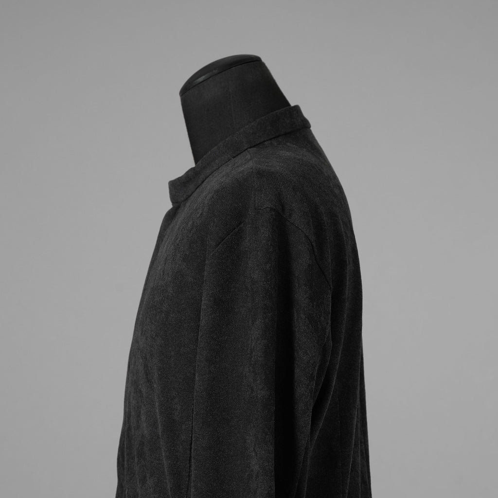 bajra バジュラ / 美品 23AW ミップストレッチスウェードシャツ 長袖シャツ / 158BK01 / size3 (CHARCOAL GRAY）352197-in-ue