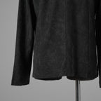 bajra バジュラ / 美品 23AW ミップストレッチスウェードシャツ 長袖シャツ / 158BK01 / size3 (CHARCOAL GRAY）352197-in-ue