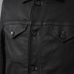 incarnation インカネーション / 美品 19SS Rubber Elastane Jean Jacket O/P Arm Unlined オーバロック ステッチ デニム ジャケット / 11882-41252 / size M (BLACK)