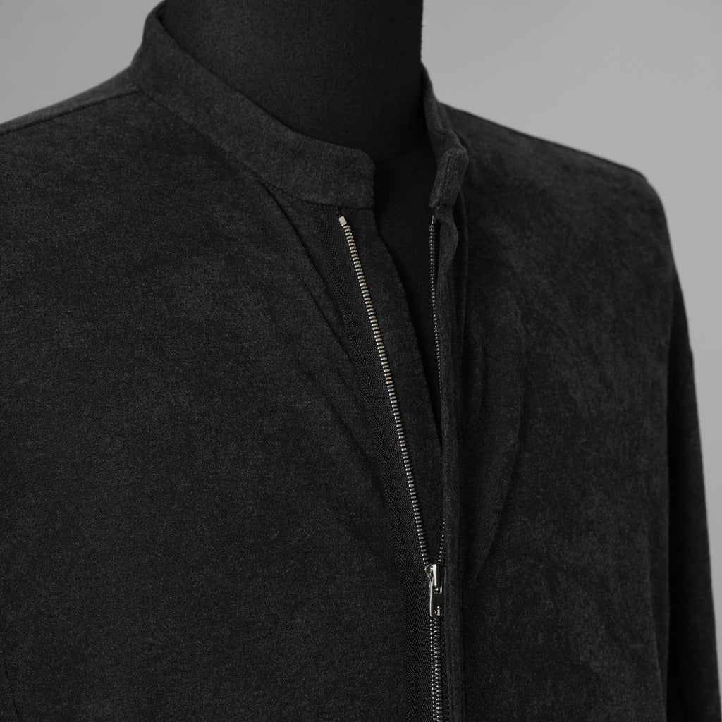 bajra バジュラ / 美品 23AW ミップストレッチスウェードシャツ 長袖シャツ / 158BK01 / size3 (CHARCOAL GRAY）352197-in-ue