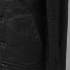 incarnation インカネーション / 美品 19SS Rubber Elastane Jean Jacket O/P Arm Unlined オーバロック ステッチ デニム ジャケット / 11882-41252 / size M (BLACK)