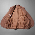 Maison Valentino ヴァレンティノ ガラヴァーニ / 美品 23SS Single-Breasted Wool Jacket Tailoring Label and Chiffon Inner Bib / シングルジャケット / 2V0CE3668EJ-LC0 / size 46 (LIGHT BROWN)