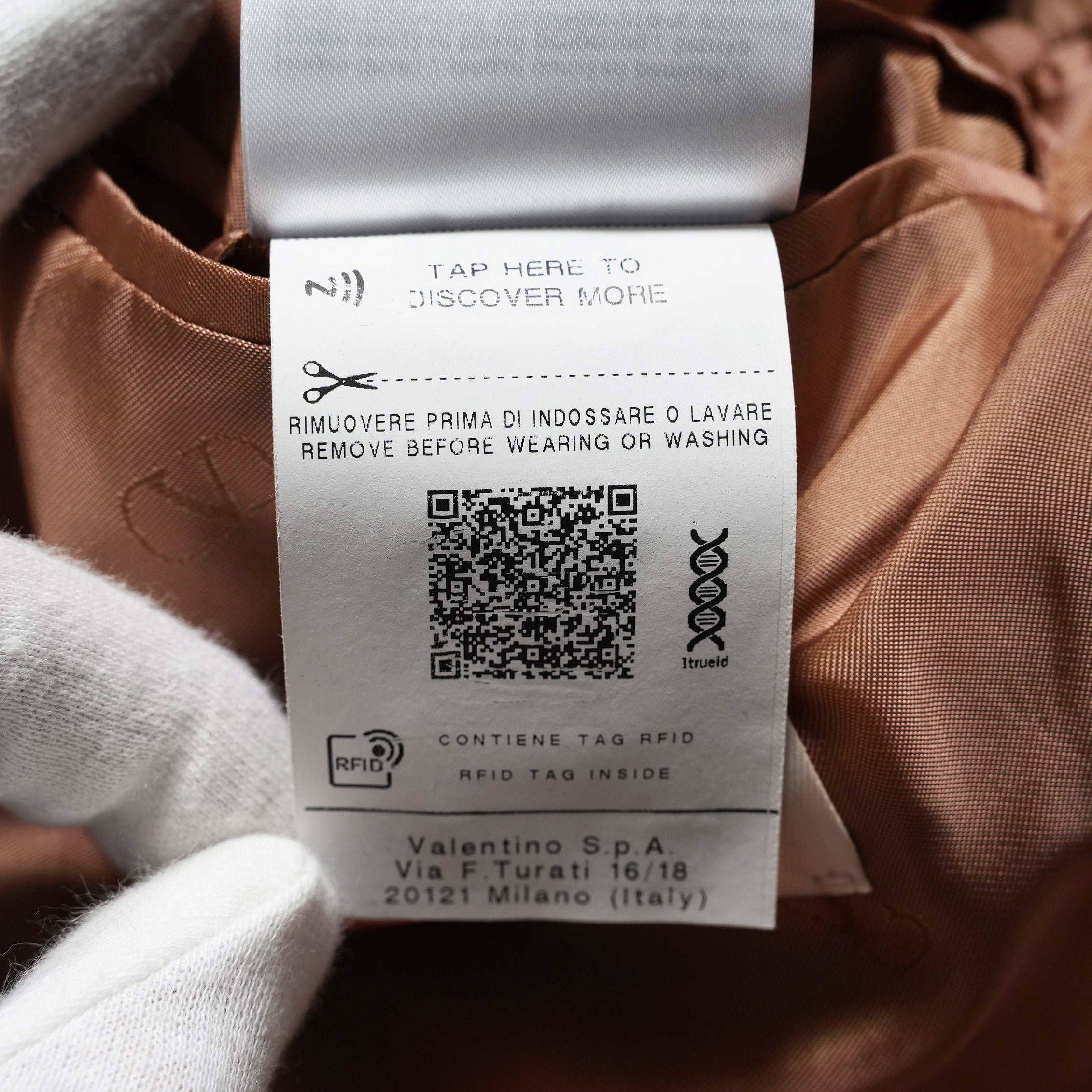 Maison Valentino ヴァレンティノ ガラヴァーニ / 美品 23SS Single-Breasted Wool Jacket Tailoring Label and Chiffon Inner Bib / シングルジャケット / 2V0CE3668EJ-LC0 / size 46 (LIGHT BROWN)