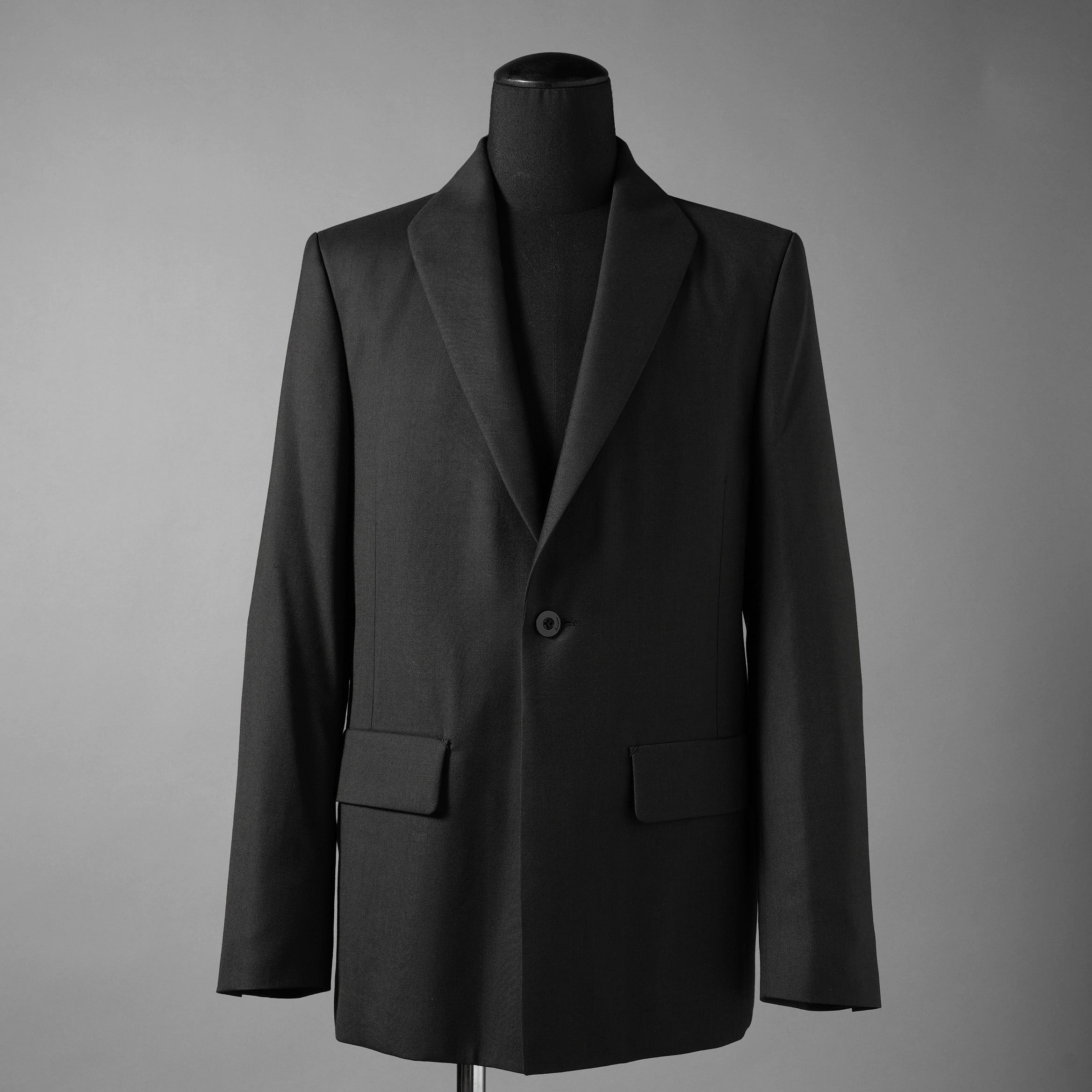 IRENISA イレニサ / 24AW 美品 MODIFIED SHAWL COLLAR JACKET / テーラードジャケット / IH-24FW-J007-ND8 / size 2 (Dark Chacoal)