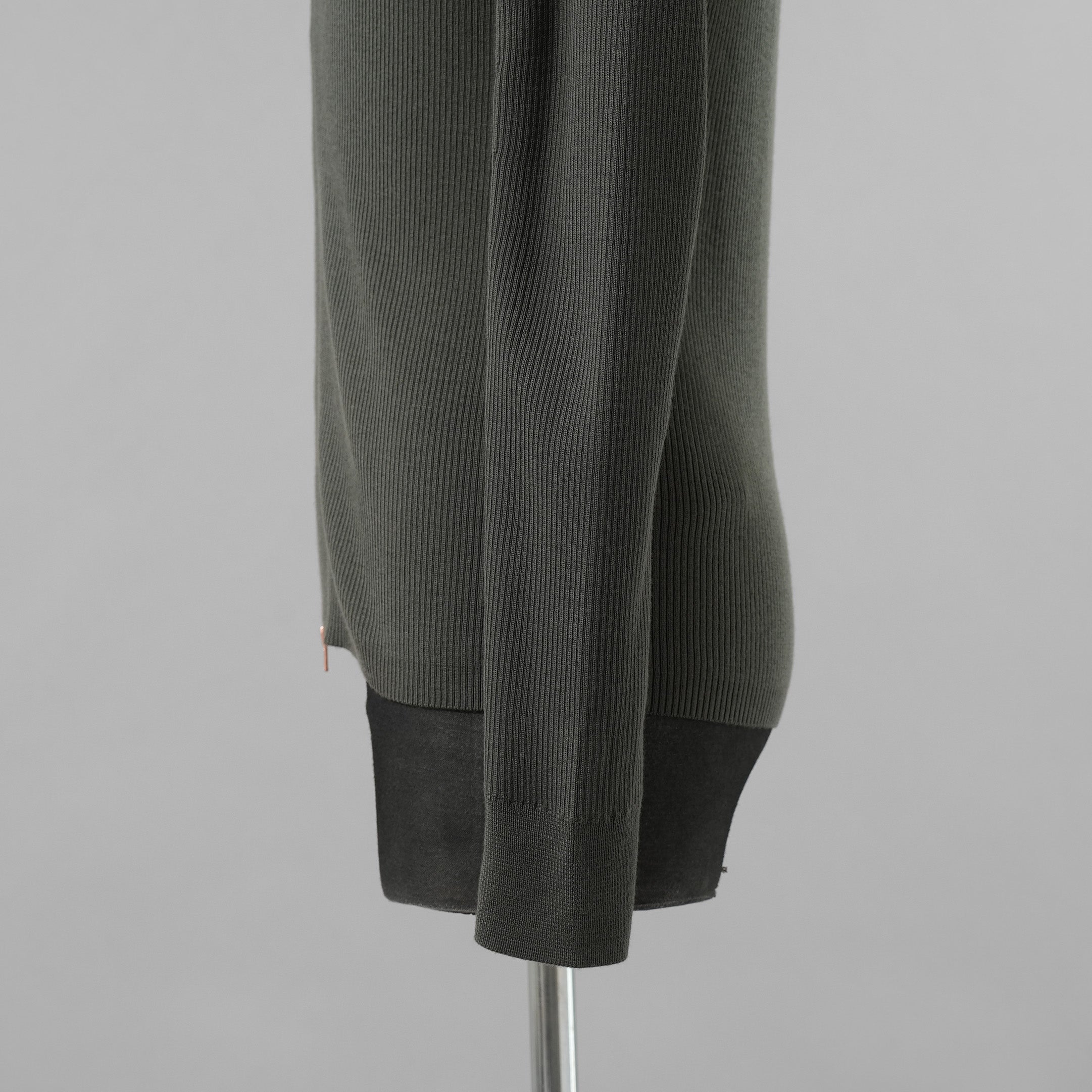 DIESEL ディーゼル / 美品 23SS K-ALLICE ジップアップカーディガン ニットポロ トップス / A094700NHAG / size M (KAHKI)