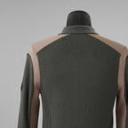DIESEL ディーゼル / 美品 23SS K-ALLICE ジップアップカーディガン ニットポロ トップス / A094700NHAG / size M (KAHKI)