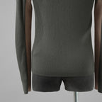 DIESEL ディーゼル / 美品 23SS K-ALLICE ジップアップカーディガン ニットポロ トップス / A094700NHAG / size M (KAHKI)