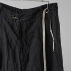 Marc Point マークポイント / ドロップクロッチ ドローストリング テーパードトラウザーズ / サルエル イージー パンツ / size 46 （GRAY)