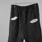 Marc Point マークポイント / ドロップクロッチ ドローストリング テーパードトラウザーズ / サルエル イージー パンツ / size 46 （GRAY)