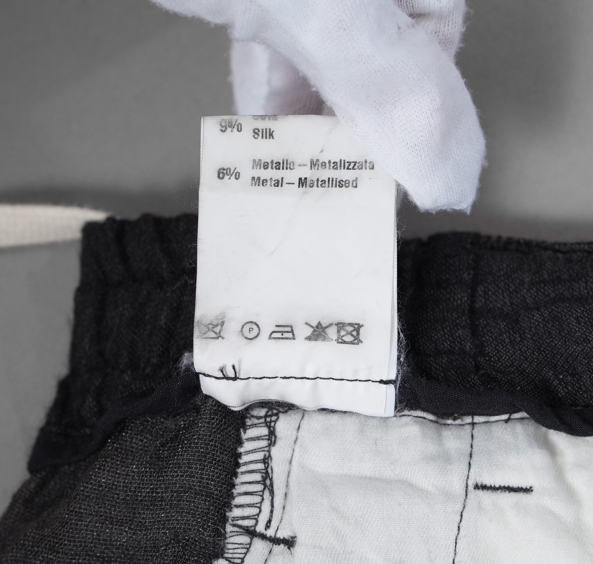 Marc Point マークポイント / ドロップクロッチ ドローストリング テーパードトラウザーズ / サルエル イージー パンツ / size 46 （GRAY)
