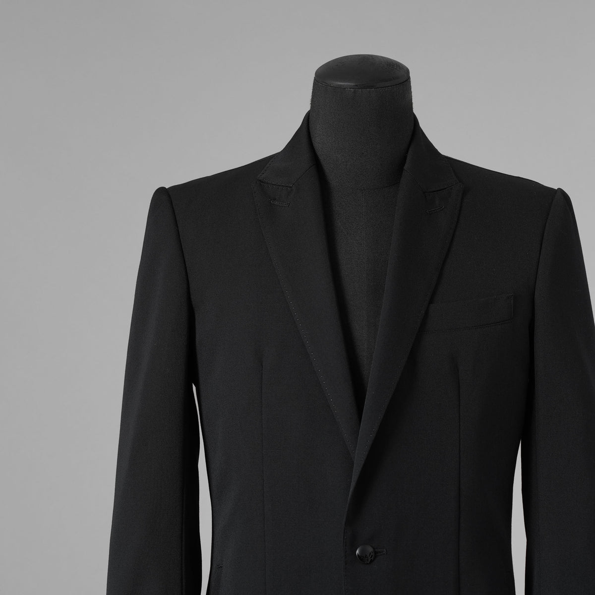 未使用 kiryuyrik キリュウキリュウ / 18SS Gabadine Stretch Long Peaked Jacket ウールギャバジン ストレッチ ロングピークド ジャケット / KG-HJ09MACHI-100-1M / size M (BLACK) 123075-alm