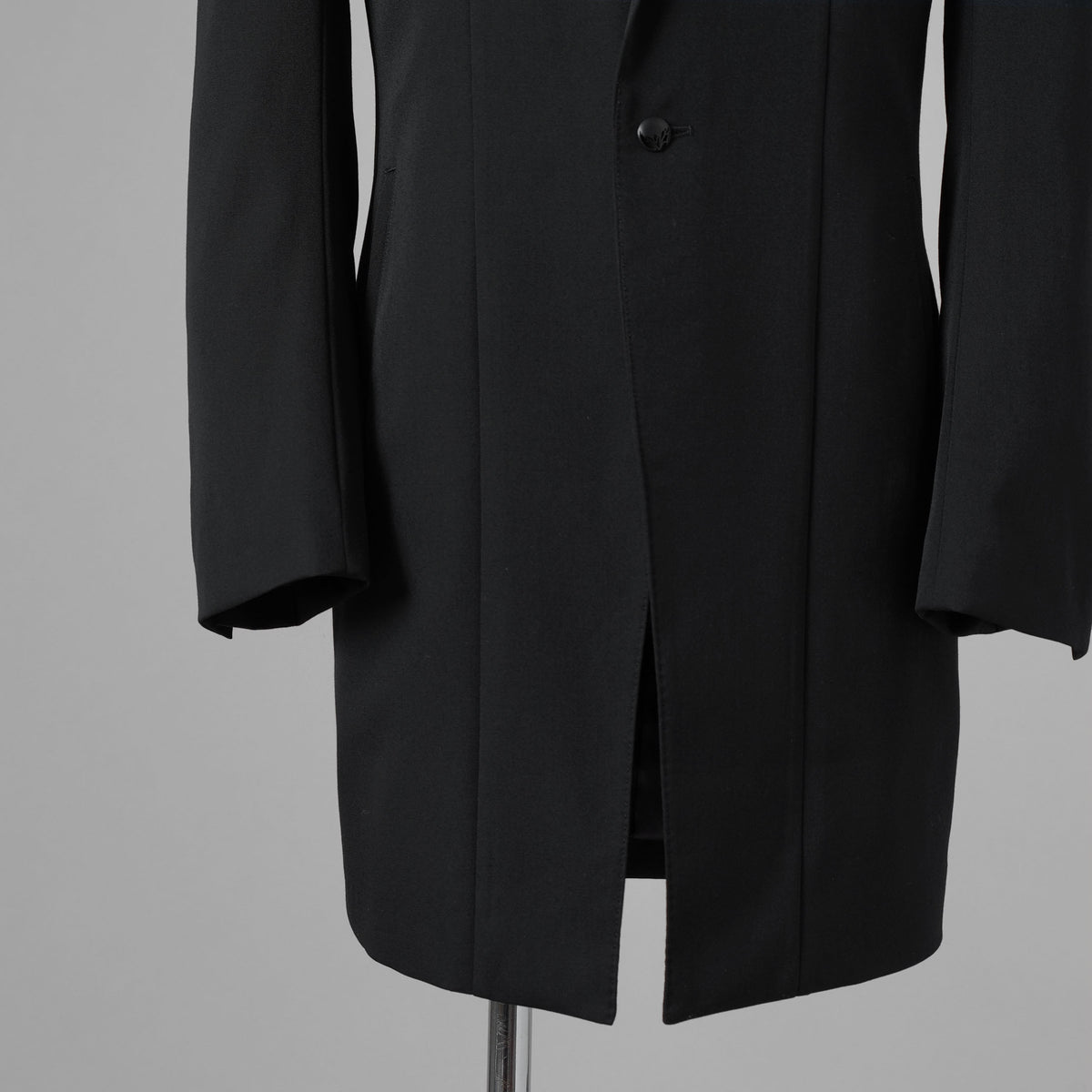 未使用 kiryuyrik キリュウキリュウ / 18SS Gabadine Stretch Long Peaked Jacket ウールギャバジン ストレッチ ロングピークド ジャケット / KG-HJ09MACHI-100-1M / size M (BLACK) 123075-alm