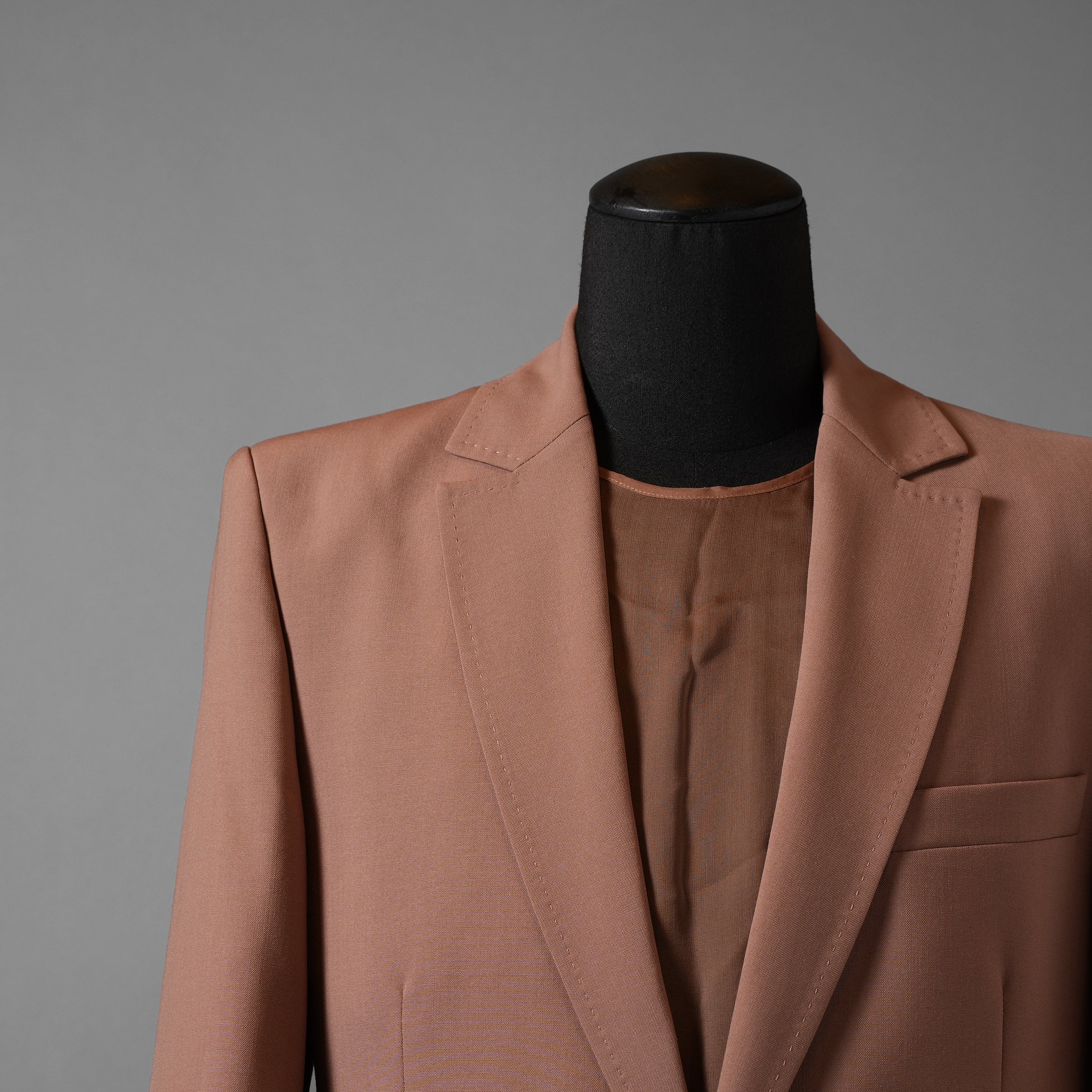 Maison Valentino ヴァレンティノ ガラヴァーニ / 美品 23SS Single-Breasted Wool Jacket Tailoring Label and Chiffon Inner Bib / シングルジャケット / 2V0CE3668EJ-LC0 / size 46 (LIGHT BROWN)