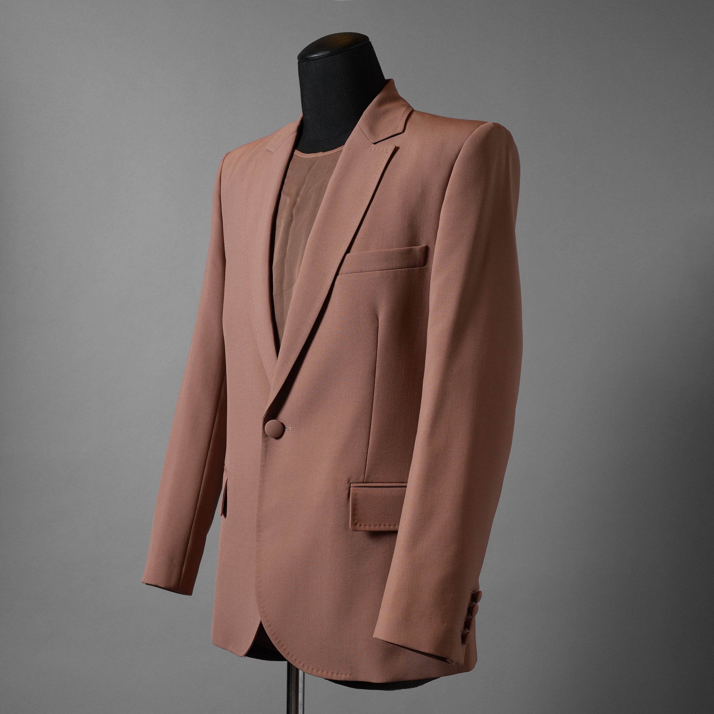 Maison Valentino ヴァレンティノ ガラヴァーニ / 美品 23SS Single-Breasted Wool Jacket Tailoring Label and Chiffon Inner Bib / シングルジャケット / 2V0CE3668EJ-LC0 / size 46 (LIGHT BROWN)