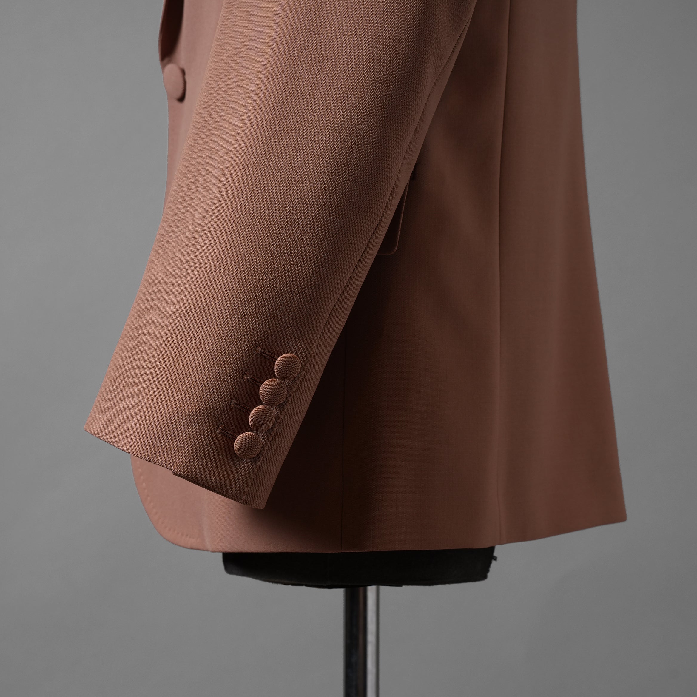 Maison Valentino ヴァレンティノ ガラヴァーニ / 美品 23SS Single-Breasted Wool Jacket Tailoring Label and Chiffon Inner Bib / シングルジャケット / 2V0CE3668EJ-LC0 / size 46 (LIGHT BROWN)
