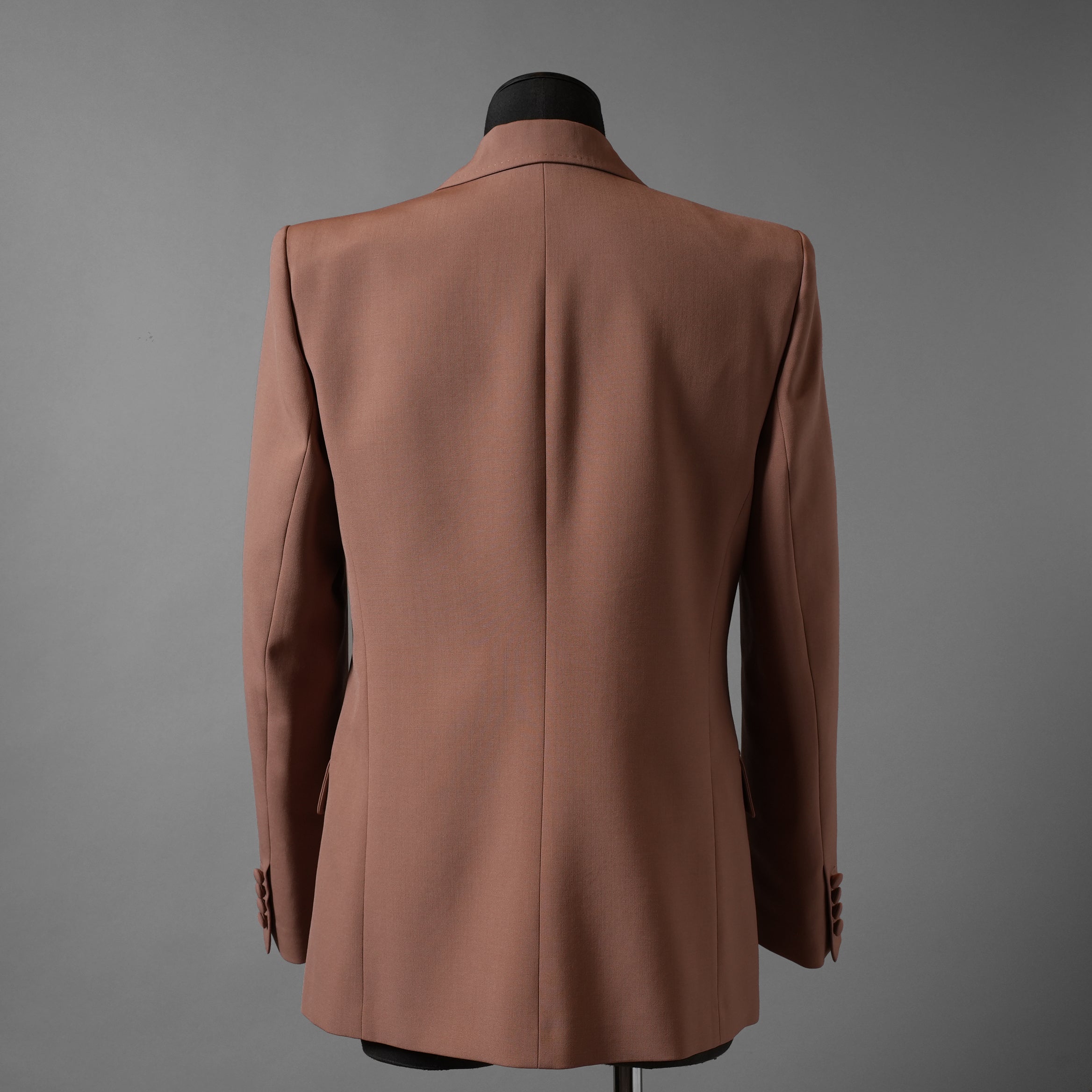 Maison Valentino ヴァレンティノ ガラヴァーニ / 美品 23SS Single-Breasted Wool Jacket Tailoring Label and Chiffon Inner Bib / シングルジャケット / 2V0CE3668EJ-LC0 / size 46 (LIGHT BROWN)