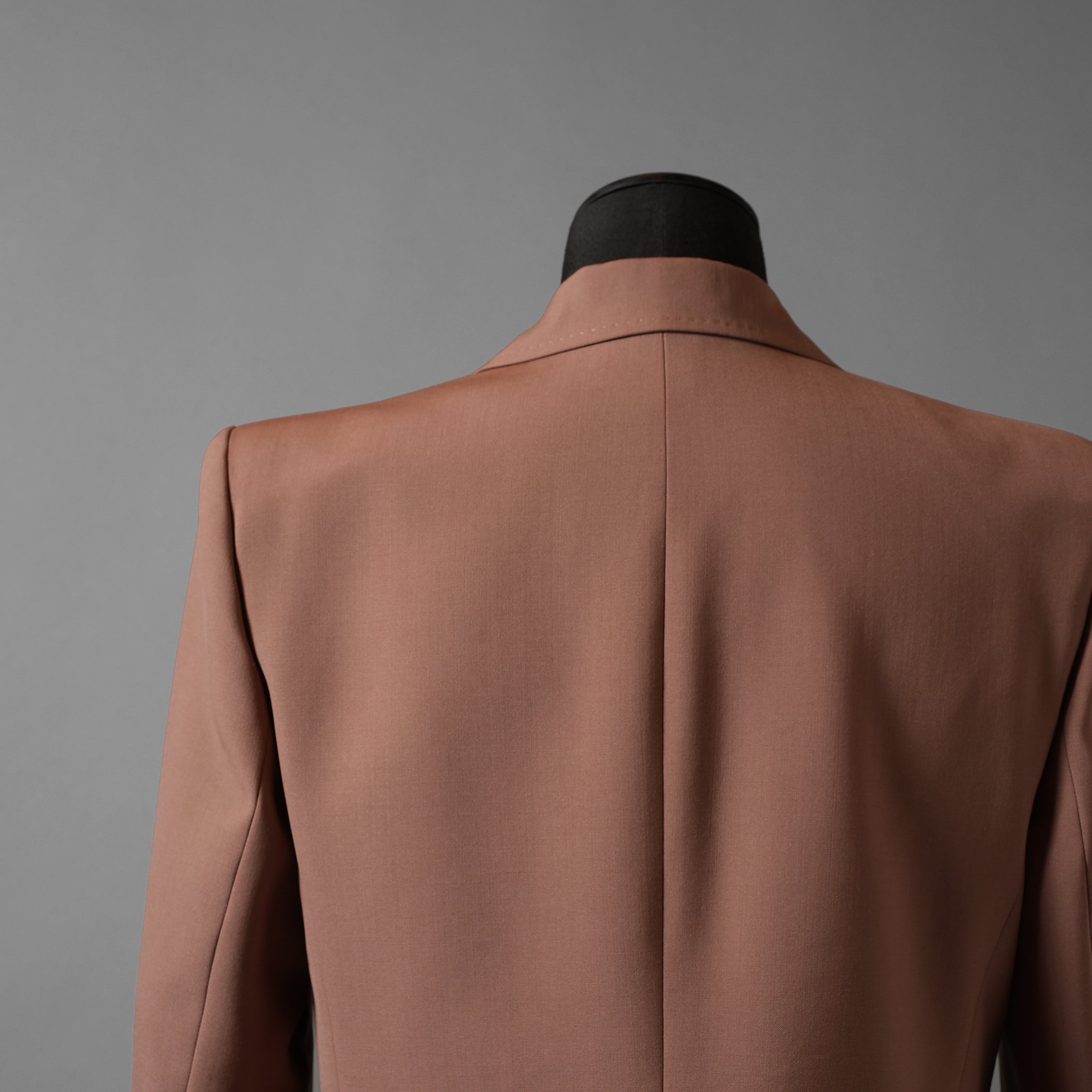 Maison Valentino ヴァレンティノ ガラヴァーニ / 美品 23SS Single-Breasted Wool Jacket Tailoring Label and Chiffon Inner Bib / シングルジャケット / 2V0CE3668EJ-LC0 / size 46 (LIGHT BROWN)