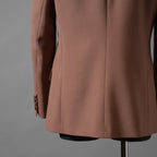 Maison Valentino ヴァレンティノ ガラヴァーニ / 美品 23SS Single-Breasted Wool Jacket Tailoring Label and Chiffon Inner Bib / シングルジャケット / 2V0CE3668EJ-LC0 / size 46 (LIGHT BROWN)