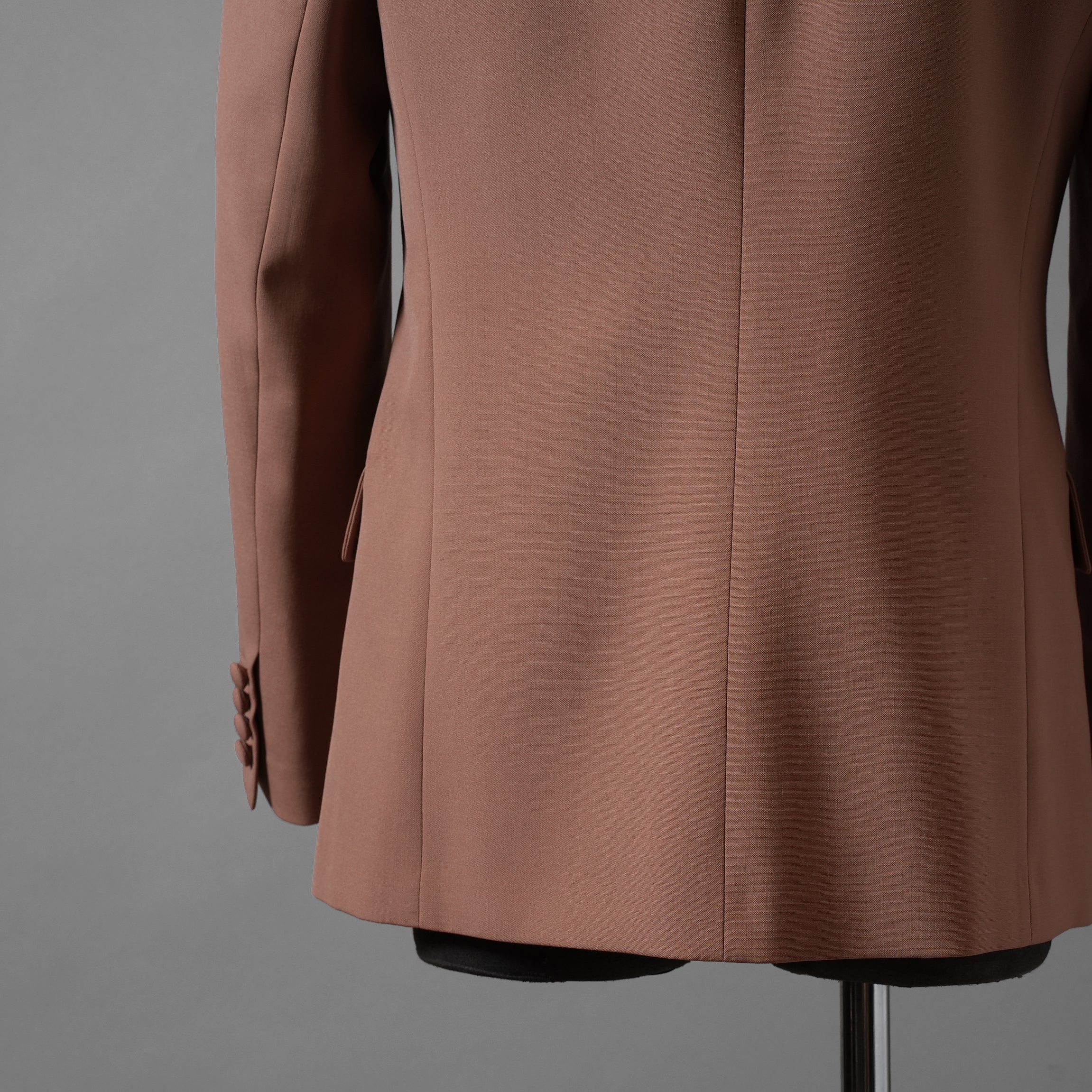 Maison Valentino ヴァレンティノ ガラヴァーニ / 美品 23SS Single-Breasted Wool Jacket Tailoring Label and Chiffon Inner Bib / シングルジャケット / 2V0CE3668EJ-LC0 / size 46 (LIGHT BROWN)