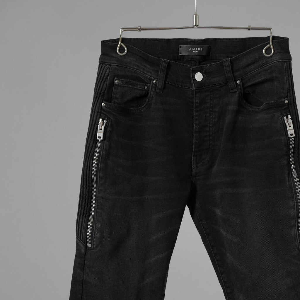 AMIRI アミリ / 美品 Half Track 蛇腹 デニム パンツ / size 29 (BLACK) 352199-in-ue
