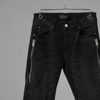 AMIRI アミリ / 美品 Half Track 蛇腹 デニム パンツ / size 29 (BLACK) 352199-in-ue