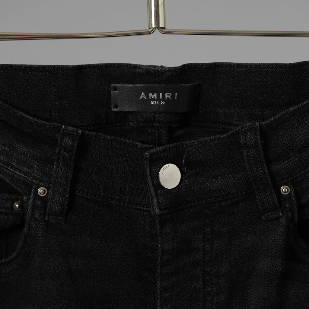 AMIRI アミリ / 美品 Half Track 蛇腹 デニム パンツ / size 29 (BLACK) 352199-in-ue