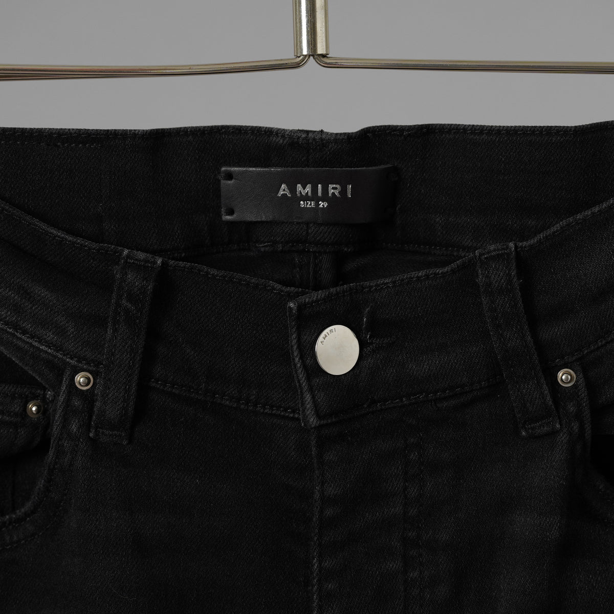 AMIRI アミリ / 美品 Half Track 蛇腹 デニム パンツ / size 29 (BLACK) 352199-in-ue