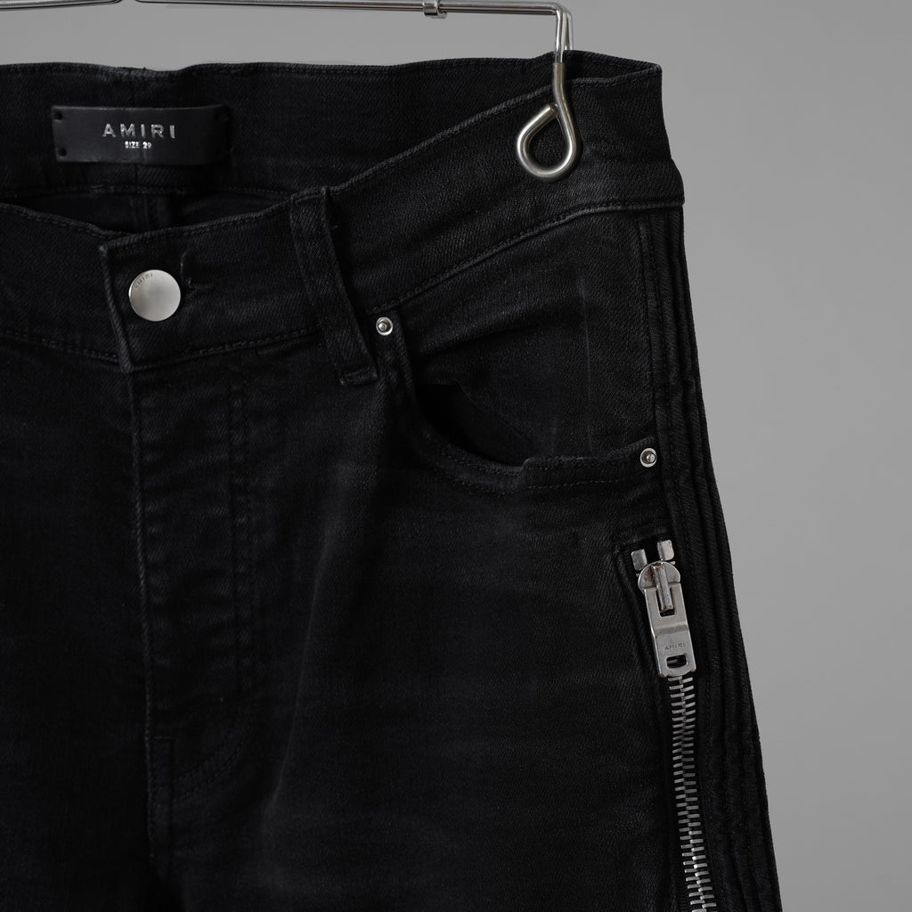 AMIRI アミリ / 美品 Half Track 蛇腹 デニム パンツ / size 29 (BLACK) 352199-in-ue