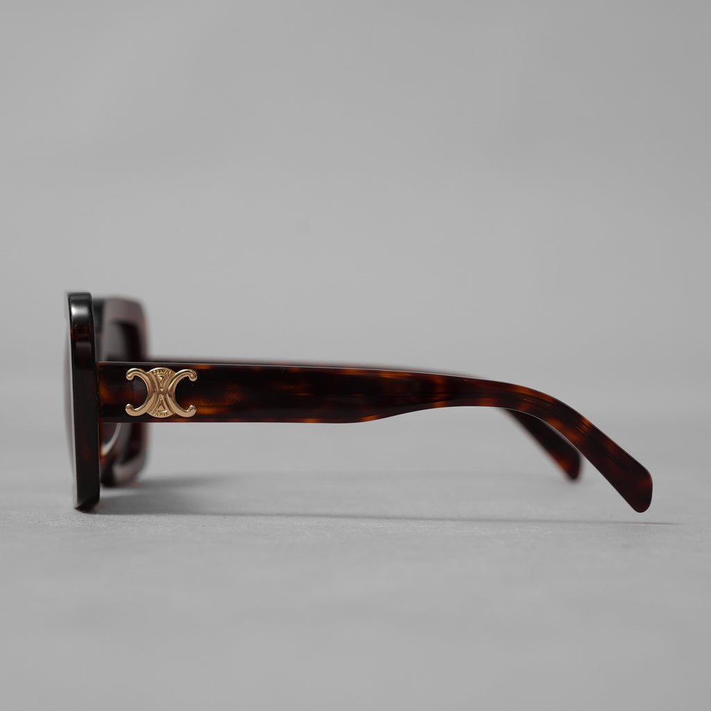 CELINE セリーヌ / 美品 24FW Triomphe トリオンフ 16 サングラス アセテート製スクエア アクセサリー / CL40304U 52A / ハバナ （べっ甲柄）レディース