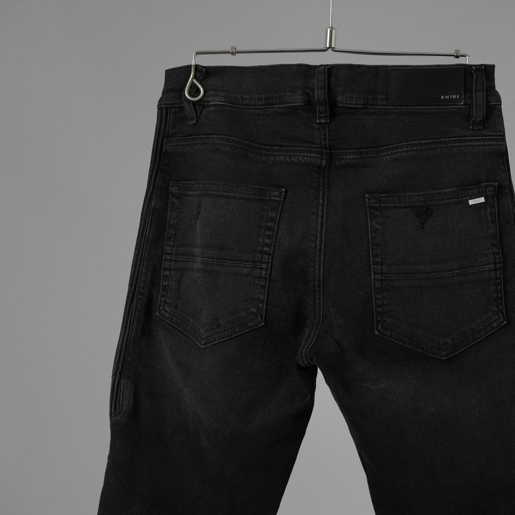 AMIRI アミリ / 美品 Half Track 蛇腹 デニム パンツ / size 29 (BLACK) 352199-in-ue