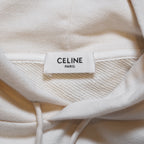 CELINE セリーヌ / 22SS 美品 トリオンフ ルーズフーディー コットンカシミア / パーカー / 2Y377450I / size L (IVORY) ユニセックス